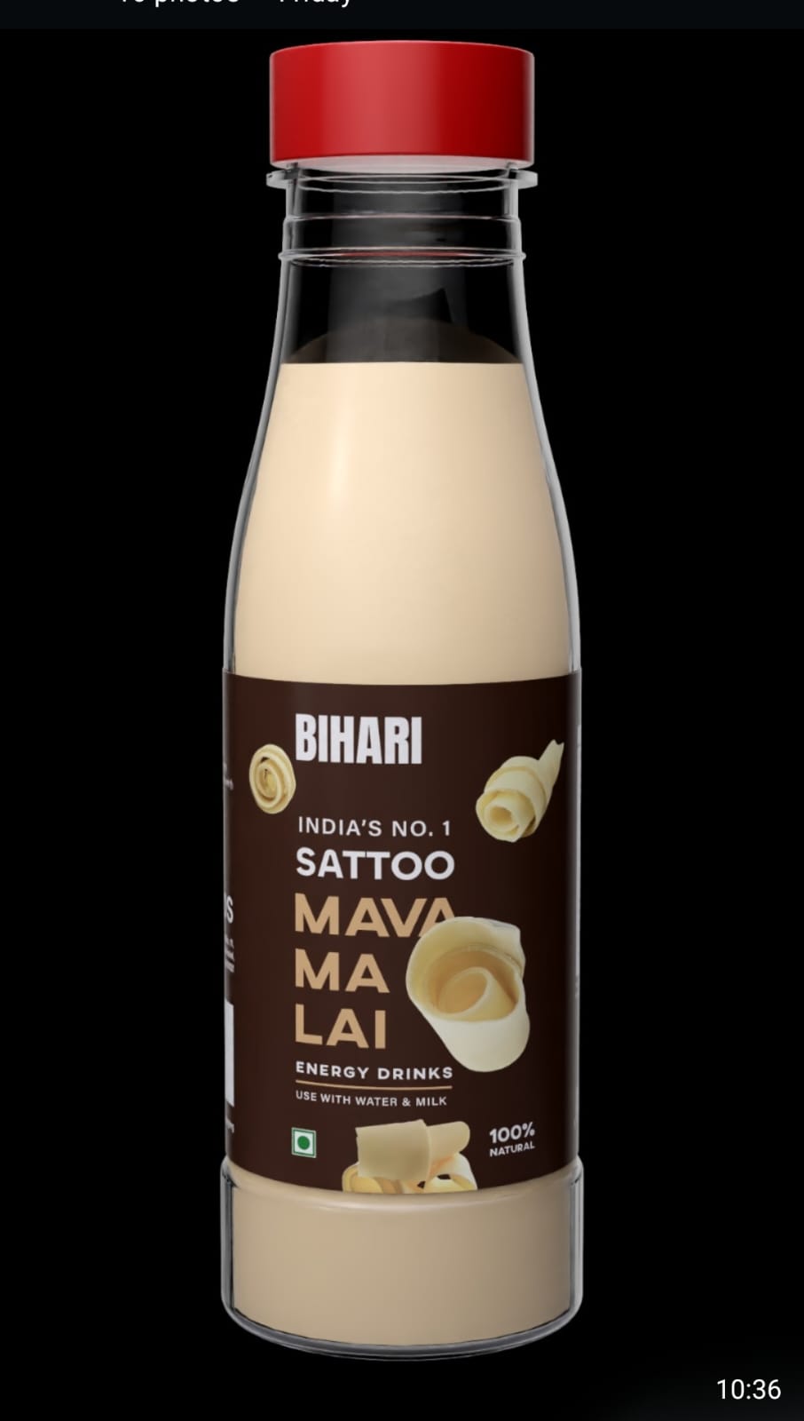SATTOO MAVA MALAI<br> 250 ML (Bottle) - Image 2